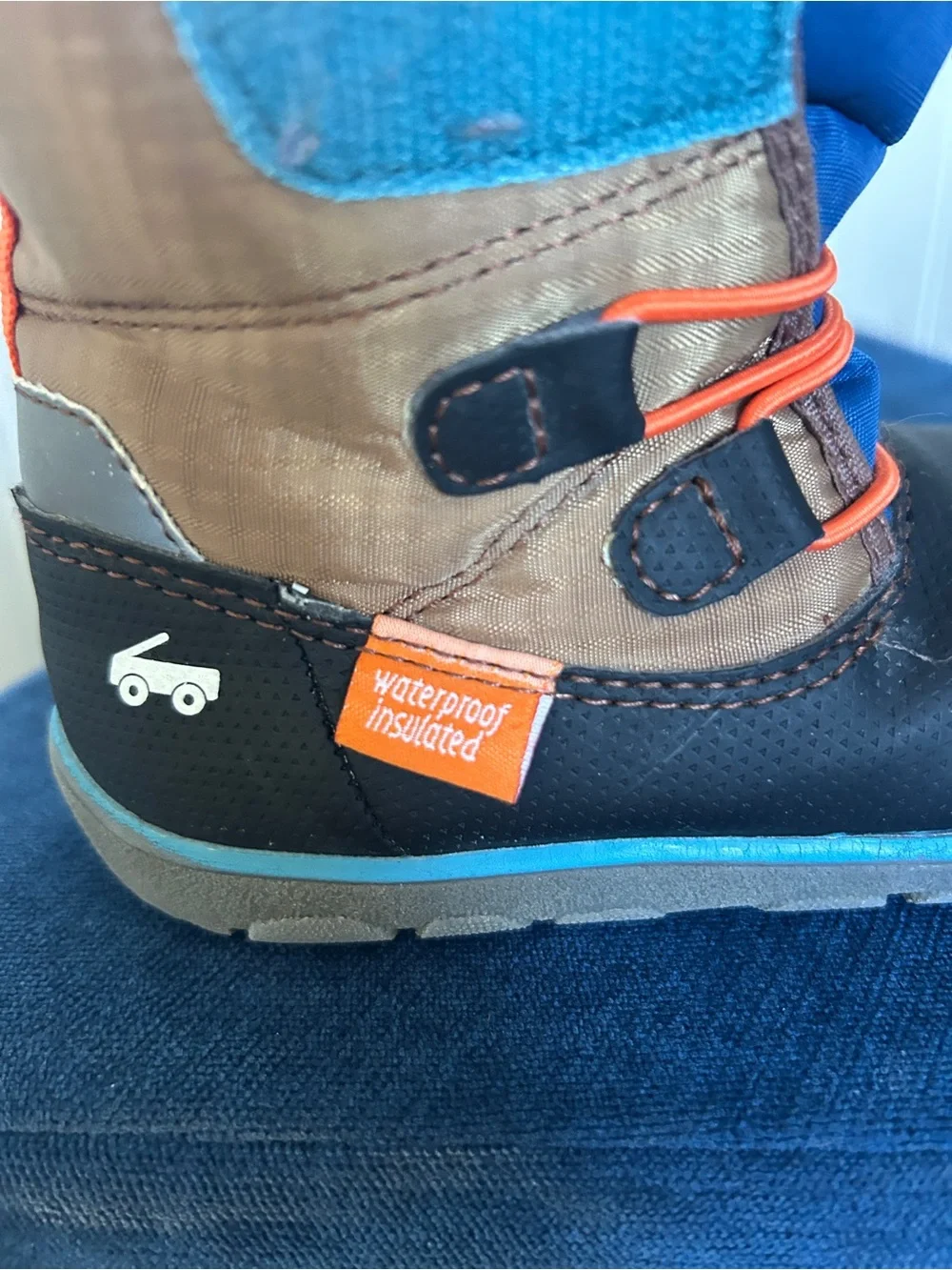 See Kai Run Kids Blue Teal Brown Orange Snow Boots